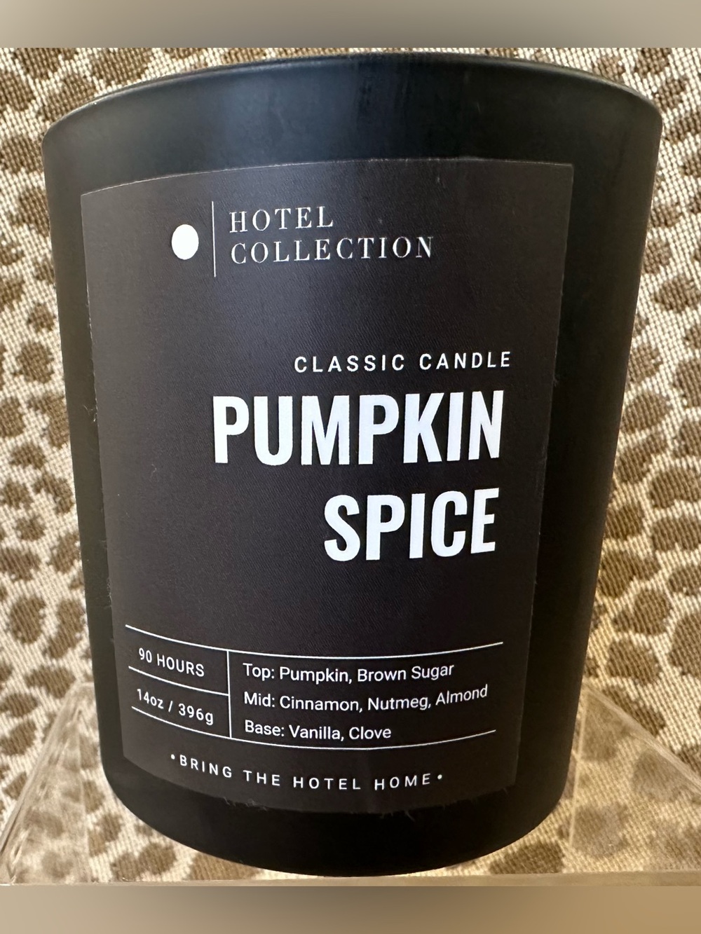 Hotel Collection Pumpkin Spice 14oz Candle~w Drawstring Bag~$50